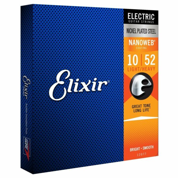 ELIXIR 12077  NANOWEB MUTA CORDIERA PER CHITARRA ELETTRICA 10/52