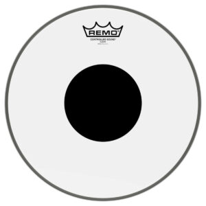 REMO CS031010 PELLE PER BATTERIA CONTROLLED SOUND BLACK DOT TRASPARENTE  10″ CS-0310-10