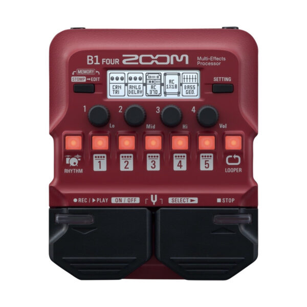 ZOOM 1B FOUR MULTIEFFETTO PER BASSO CON MODELLI DI AMPLIFICATORE, LOOPER E PATTERN RITMICI