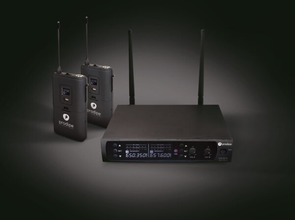 PRODIPE UHF B210 DSP DUO RADIOMICROFONO CON UNICO RICEVITORE SOLO INSTRUMENTAL  B-210