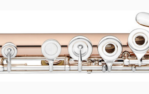 HAYNES FLUTE Q-FUSION OEB FLAUTO TRAVERSO PROFESSIONALE IN ORO 9K E ARGENTO FUSI INSIEME