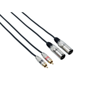 BESPECO RCM150 CAVO 2 CANNON XLR MASCHIO/ 2 RCA LUNGHEZZA 1,5 MT
