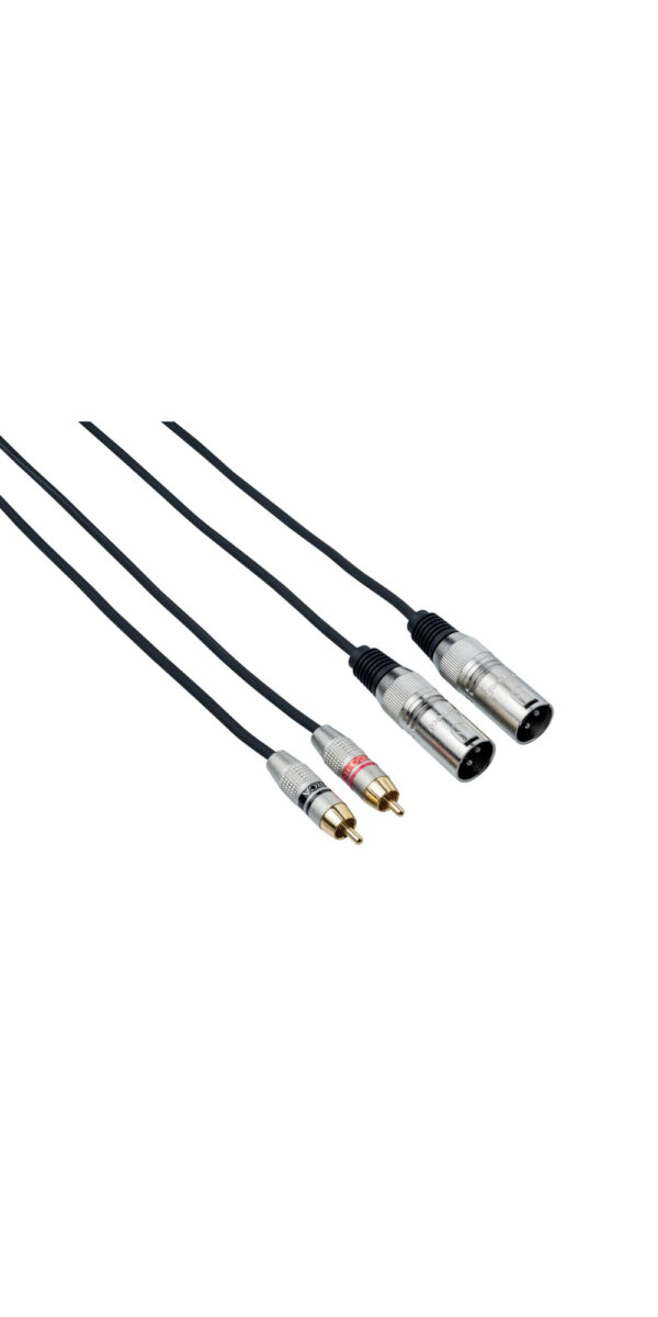 BESPECO RCM150 CAVO 2 CANNON XLR MASCHIO/ 2 RCA LUNGHEZZA 1,5 MT