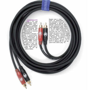 REFERENCE CABLE RICT01 CAVO 2 RCA – 2 RCA 3 MT PROFESSIONALE PER STRUMENTI RICT-01