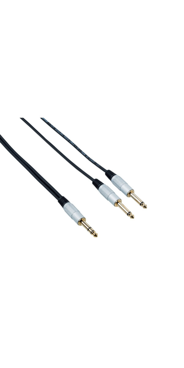 BESPECO RCY300 CAVO JACK 6,3 STEREO/ 2 JACK 6,3 MONO LUNGHEZZA 3 MT RCY-300