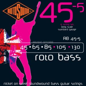 ROTOSOUND RB45-5 MUTA CORDE PER BASSO 5 CORDE  .45, .65, .85, .105, .130 RB455