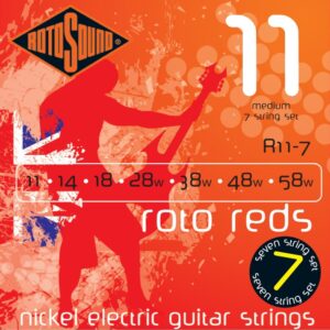 ROTOSOUND R11-7 MUTA CORDE PER CHITARRA ELETTRICA 7 CORDE 11 14 18 28w 38w 48w 58w R117