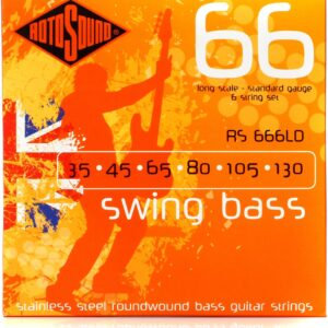 ROTOSOUND RS666LD MUTA CORDE PER BASSO 6 CORDE .35, .45, .65, .80, .105, .130 RS-66-6-LD