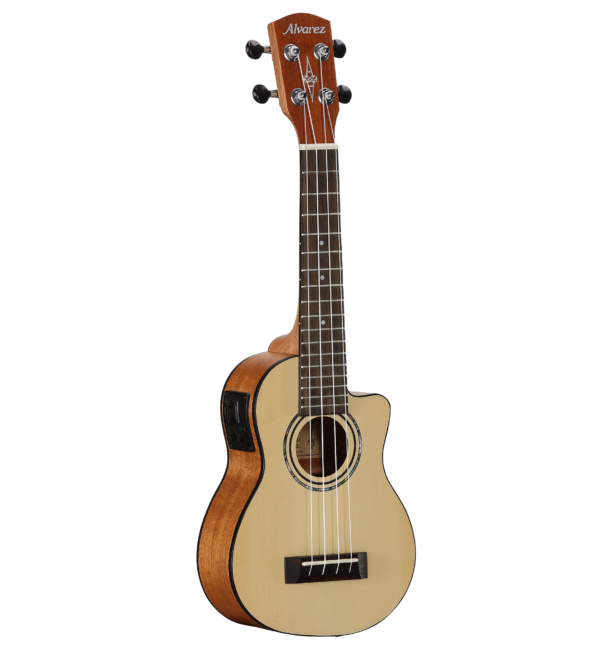 ALVAREZ RU26SCE UKULELE ELETTRIFICATO SOPRANO SPALLA MANCANTE  RU-26-SCE