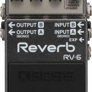BOSS RV6 DIGITAL REVERB EFFETTO A PEDALE PER CHITARRA RV-6