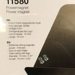 K&M 11580 MAGNETE CALAMITA Magneti calamite per leggio fermafogli set 2PZ magnete