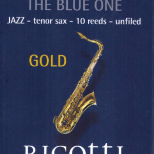 RIGOTTI SCATOLA ANCE 10 PEZZI GOLD PER SAX SASSOFONO TENORE 2 MEDIUM