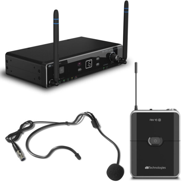 DB TECHNOLOGIES RW16BS RADIOMICROFONO WIRELESS CON MICROFONO ARCHETTO E RICEVITORE