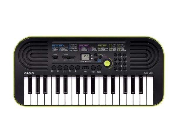 CASIO SA46 TASTIERA TASTIERINA PIANOLA 32 TASTI PICCOLI MINI SA-46 SFONDO VERDE