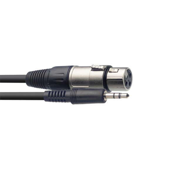 STAGG SAC3MPSBXF CAVO CANNON XLR FEMMINA/ MINI JACK TRS 3,5 MM 3 MT
