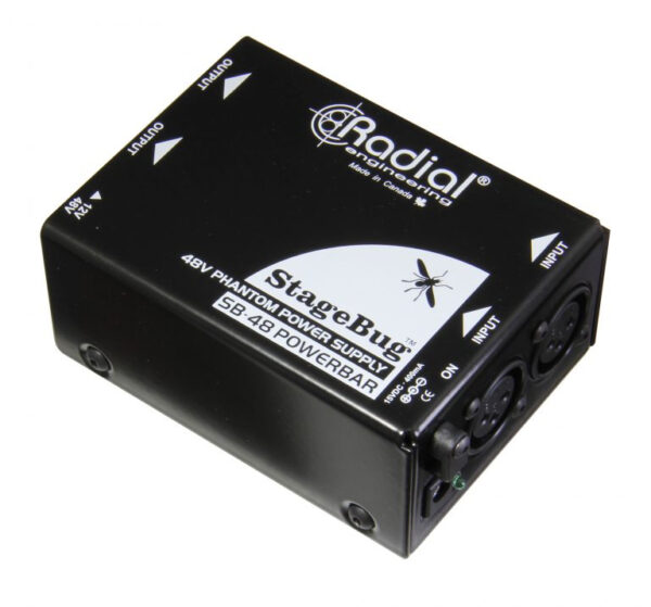RADIAL SB48 STAGEBUG 48V PHANTOM POWER ALIMENTATORE PHANTOM SB-48