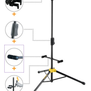 HERCULES GS422B STAND DOPPIO PER  DUE CHITARRE SUPPORTO CON BLOCCO GS422-B