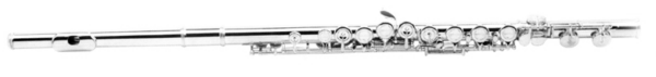 FLORIAN FL100 FLAUTO TRAVERSO ARGENTATO  CON MI SNODATO FL-100