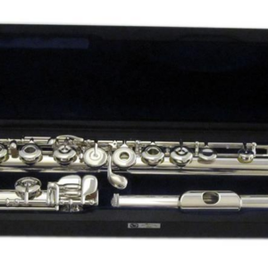MURAMATSU EX III RHE (RBEO) FLAUTO TRAVERSO CON TESTATA IN ARGENTO FORI APERTI DISCENDENTE AL SI