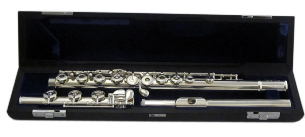 MURAMATSU EX III RHE (RBEO) FLAUTO TRAVERSO CON TESTATA IN ARGENTO FORI APERTI DISCENDENTE AL SI