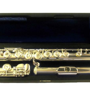 MURAMATSU GX-III RBEOH HEAVY FLAUTO TRAVERSO CON TESTATA E CORPO IN ARGENTO FORI APERTI DISCENDENTE