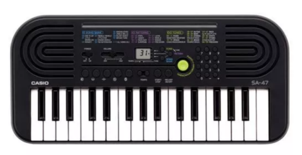 CASIO SA47 TASTIERA TASTIERINA PIANOLA 32 TASTI PICCOLI MINI SA-47 SFONDO GRIGIO