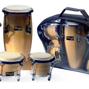 STAGG BCD-N-SET MINI PERCUSSIONI CON BORSA DA TRASPORTO Mini Latin & African Percussion Package, inc