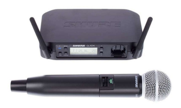 SHURE GLXD24E SM58 RADIOMICROFONO SISTEMA PALMARE DIGITALE WIRELESS PER VOCE SHURE GLXD24E/SM58