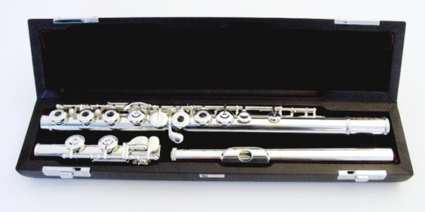 MURAMATSU EX-III RCEO FLAUTO TRAVERSO CON TESTATA IN ARGENTO FORI APERTI DISCENDENTE AL DO