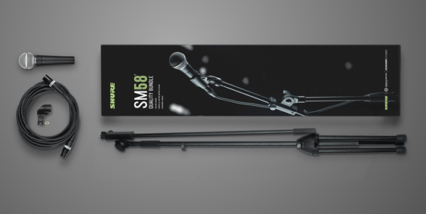 SHURE QUALITY BUNDLE SM58-FM-SOM MICROFONO DINAMICO CON ASTA KONIG & MEYER  CAVO SOMMER 6MT E STORTI