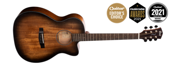 CORT CORE-OC MAHOGANY CHITARRA ACUSTICA ELETTRIFICATA SPALLA MANCANTE OPEN PORE BLACK BURST