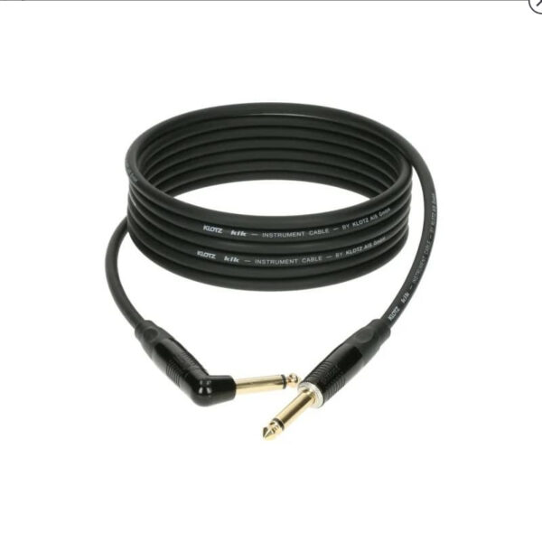 KLOTZ KIKKG4.5 PRSW CAVO AUDIO PER STRUMENTI JACK 6,35MM - JACK 6,35MM 90° PIPA  4,5MT