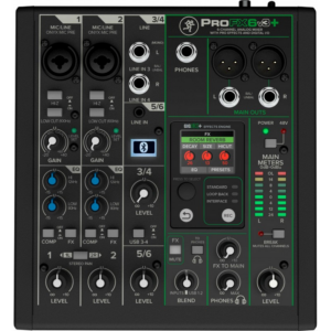 MACKIE PROFX6V3+ MIXER ANALOGICO A 6 CANALI CON EFFETTI USB E BLUETOOTH PROF-X6-V3+