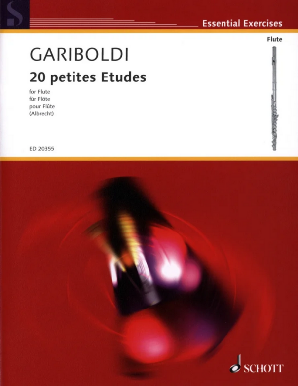 GARIBOLDI 20 PETITES ETUDES PER FLAUTO METODO DI STUDI LIBRO PER FLAUTO TRAVERSO EDIZIONI SCHOTT