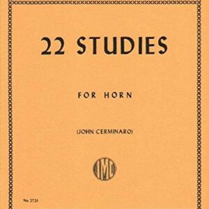 GALLAY 22 STUDIES FOR HORN CORNO METODO LIBRO EDIZIONI INTERNATIONAL MUSIC COMPANY