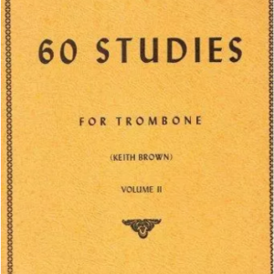KOPPRASCH 60 STUDIES FOR TROMBONE VOLUME 2 METODO LIBRO EDIZIONI INTERNATIONAL MUSIC COMPANY
