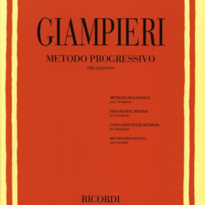 GIAMPIERI METODO PROGRESSIVO PER SAX SASSOFONO  LIBRO METODO EDIZIONI RICORDI