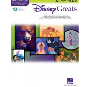 DISNEY GREATS LIBRO CON 15 COLONNE SONORE DISNEY  PER SAX SASSOFONO ALTO CONTRALTO VERSIONE CON CD