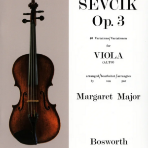 SEVCIK OP.3 40 VARIETIONS  FOR VIOLA ( ALTO ) METOLO LIBRO EDIZIONI BOSWORTH
