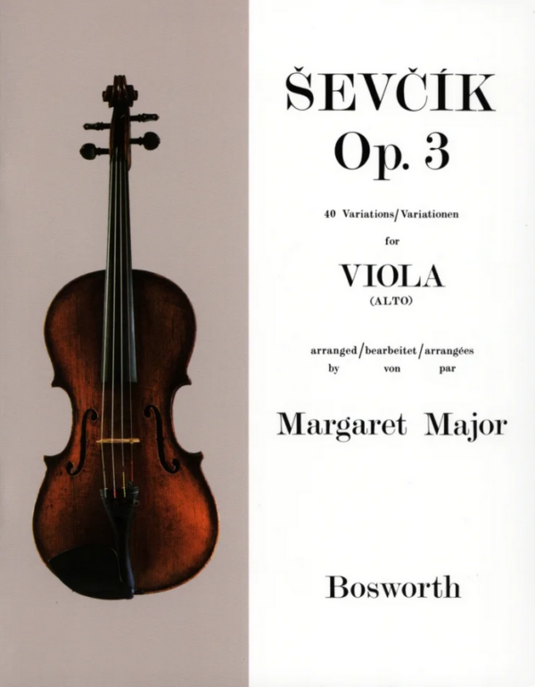 SEVCIK OP.3 40 VARIETIONS  FOR VIOLA ( ALTO ) METOLO LIBRO EDIZIONI BOSWORTH