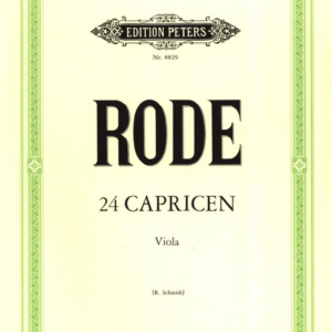 RODE 24 CAPRICEN VIOLA LIBRO METODO EDIZIONI PETERS