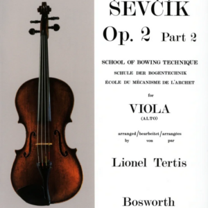 SEVCIK OP.2 PART 2 FOR VIOLA ( ALTO ) METOLO LIBRO EDIZIONI BOSWORTH