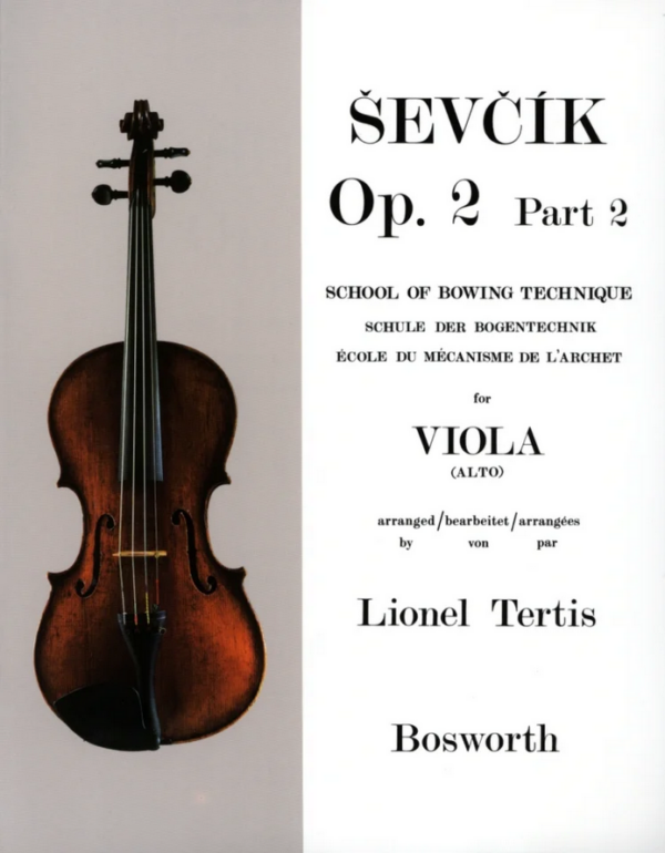 SEVCIK OP.2 PART 2 FOR VIOLA ( ALTO ) METOLO LIBRO EDIZIONI BOSWORTH