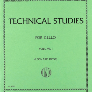 KLENGEL TECHNICAL STUDIES FOR CELLO VOLUME 1 LIBRO METODO VIOLONCELLO INTERNETIONAL MUSIC COMPANY