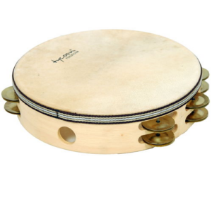 TYCOON PERCUSSION TBWH-D-BM TYCOON TAMBURELLO IN LEGNO 10″ – DOPPIA FILA DI PIATTINI DORATI