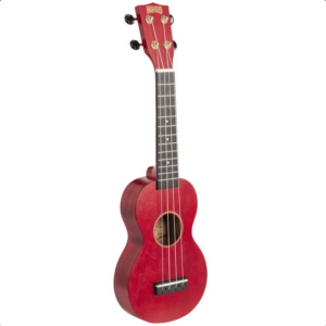 MAHALO UKULELE SOTTILE SOPRANO MAHALO RED CON BORSA COLORE ROSSO STV379R