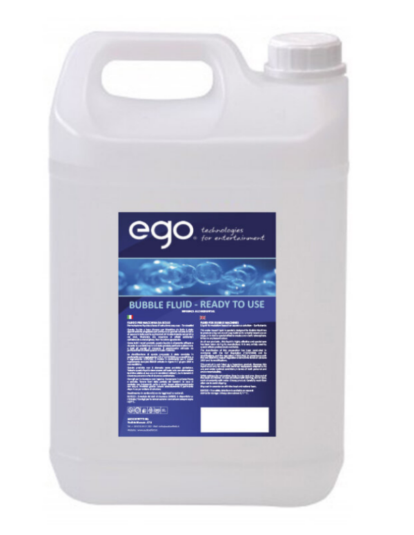 EGO - FLUIDO PER BOLLE - PRONTO ALL'USO - FLUIFO UNIVERSALE PER MACCHINE DELLE BOLLE