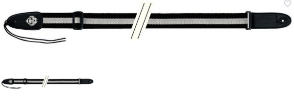 GEWA 530830 TRACOLLA  PER CHITARRA F&S NYLON EDITION NERO / BIANCO