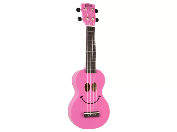 MAHALO UKULELE SMILE ROSA SOPRANO CON BORSA