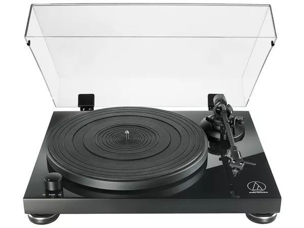 AUDIO TECHNICA AT-LPW50PB NERO LUCIDO GIRADISCHI AD AZIONAMENTO A CINGHIA COMPLETAMENTE MANUALE